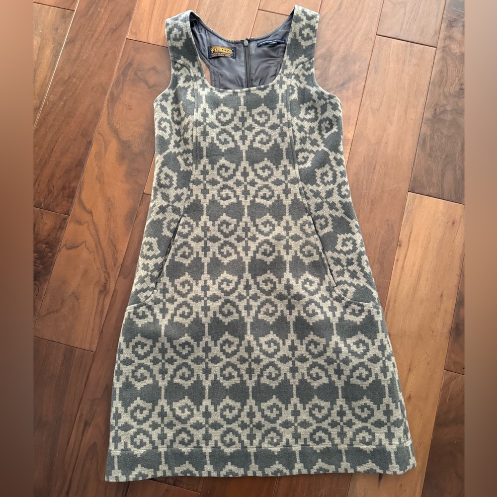 PENDLETON Bearchum Shift Dress XS, Portland Collection Made In USA, Ram’s Head